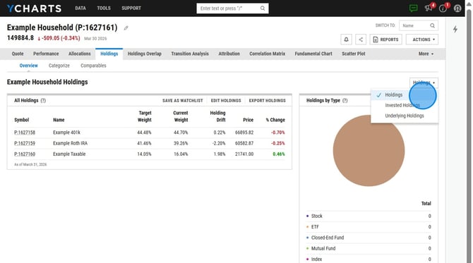 Accessing Specific Household Holdings and Portfolio Details - Step 0