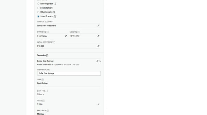 Configuring Custom Dollar Cost Averaging Rates - Step 0