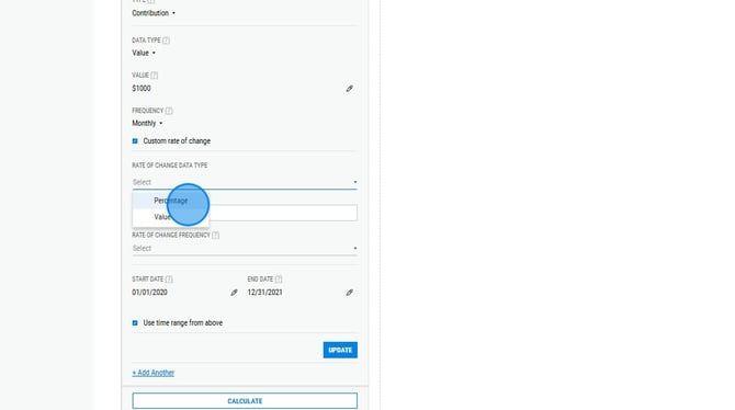 Configuring Custom Dollar Cost Averaging Rates - Step 3