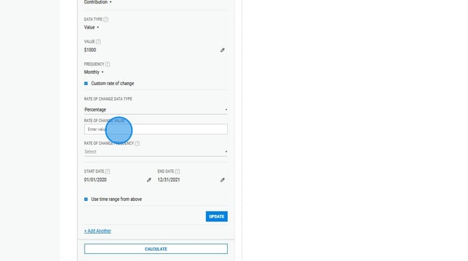 Configuring Custom Dollar Cost Averaging Rates - Step 4
