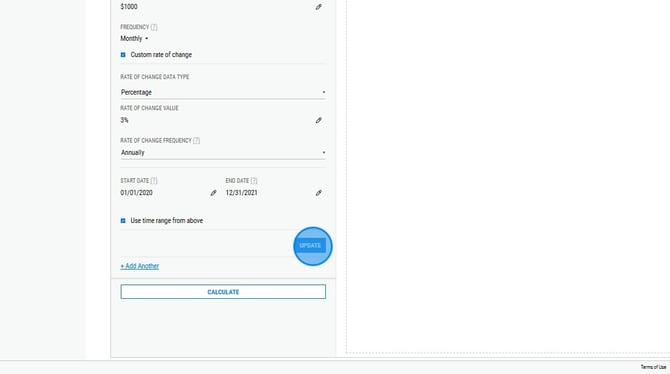 Configuring Custom Dollar Cost Averaging Rates - Step 8