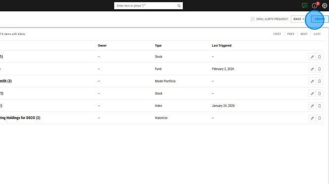 Configuring Portfolio Drift Alerts and Notes in YCharts - Step 15