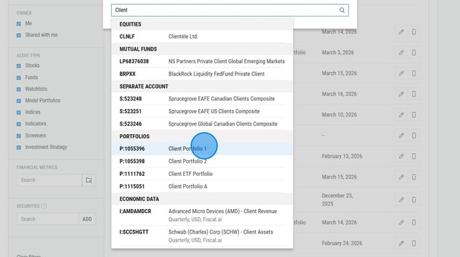 Create a Stock Alert on YCharts - Step 14