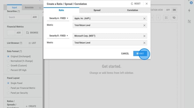 Creating Financial Data Visualizations on YCharts - Step 15