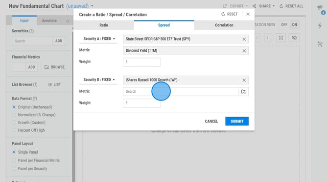 Creating Financial Data Visualizations on YCharts - Step 26