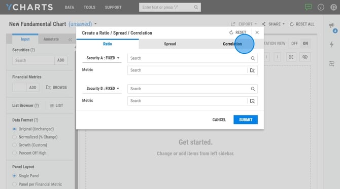Creating Financial Data Visualizations on YCharts - Step 31