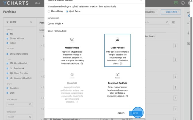 Creating and Updating a Portfolio on YCharts - Step 10 (3)