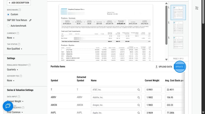 Creating and Updating a Portfolio on YCharts - Step 18