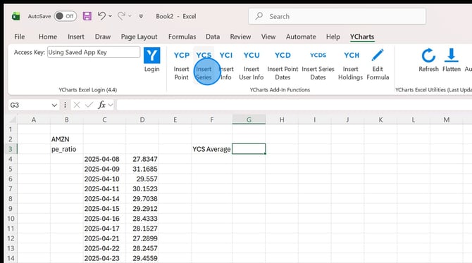 How To Insert Data Series Using Function Arguments - Step 1