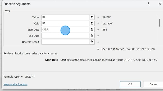 How To Insert Data Series Using Function Arguments - Step 18