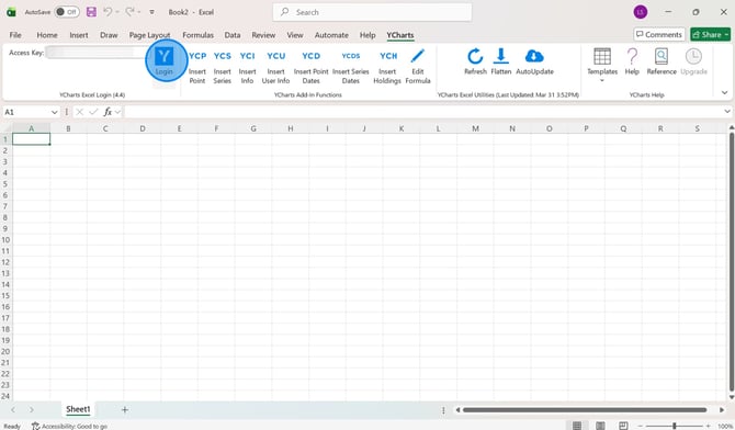 How To Log Into Your YCharts Account - Step 1 (1)