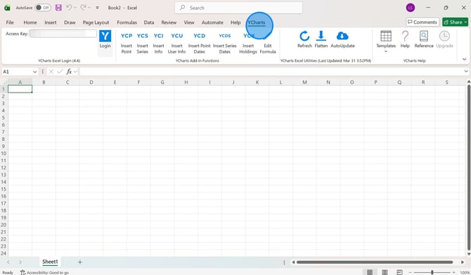 How To Log Into Your YCharts Account - Step 1 (2)