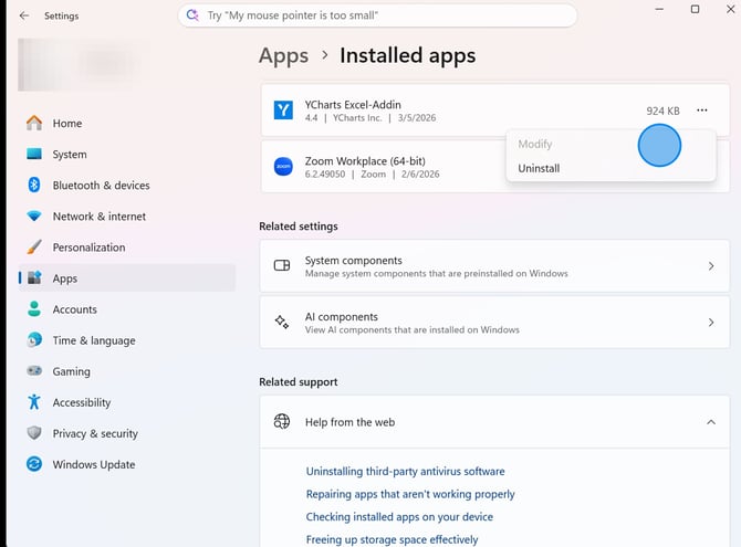 How To Modify Installed Applications In Windows - Step 3