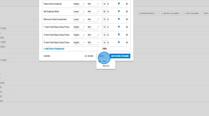 How To Open And Save A Scoring Model - Step 6