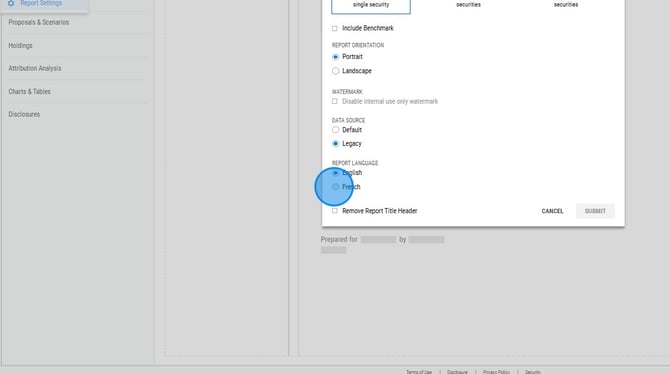 How to Change Report Language Settings - Step 4