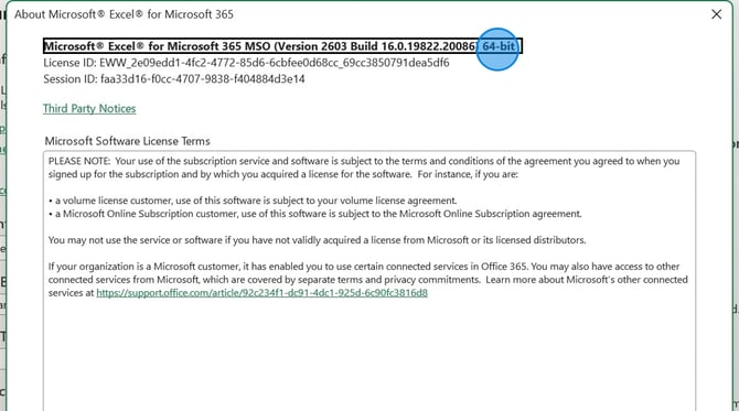 How to Check Your Microsoft Excel Version Details - Step 4