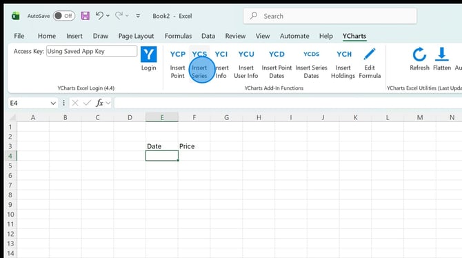 How to Configure Series Settings in Excel - Step 0