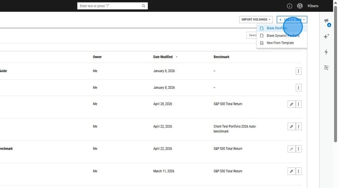 How to Create and Rename a Household Portfolio - Step 2