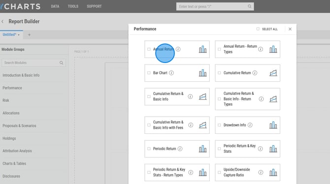 How to Customize Report Metrics and Layout - Step 1