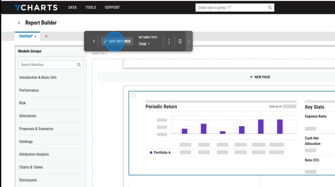 How to Customize Report Metrics and Layout - Step 8