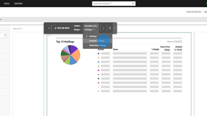 How to Duplicate a Custom PDF Report on YCharts - Step 4
