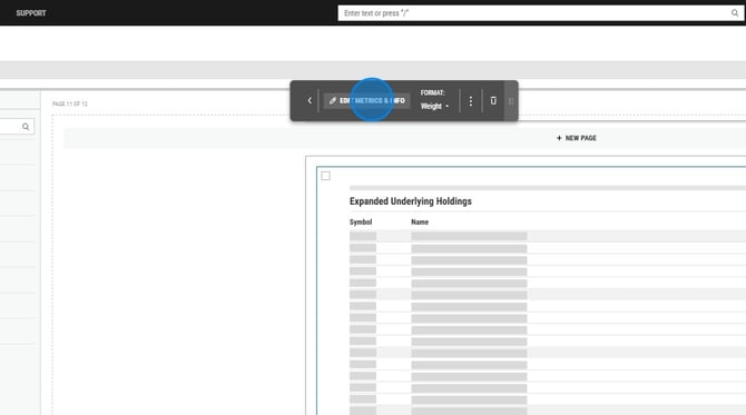 How to Edit Metrics and Info for Expanded Underlying Holdings - Step 5
