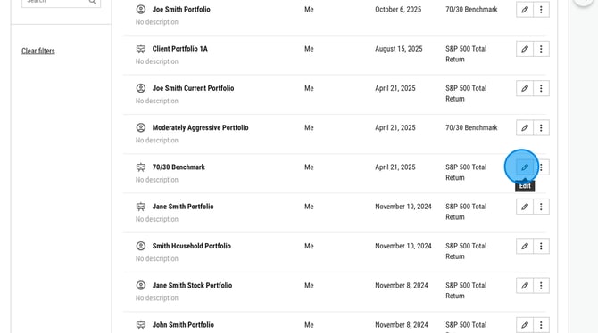 How to Edit and Update a Model Portfolio on YCharts - Step 1