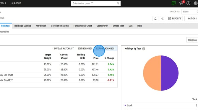 How to Export Holdings Data From a Grid - Step 11