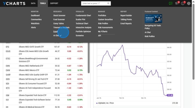 How to Export Market Update Results to Excel - Step 0