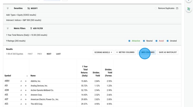 How to Save Your Custom Stock Screen on YCharts - Step 6