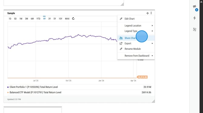 Managing Client Portfolios and Custom Charts in YCharts - Step 23