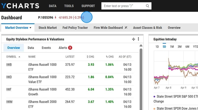 Managing Client Portfolios and Custom Charts in YCharts - Step 6
