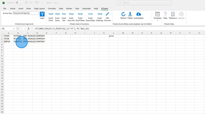 Navigating and Selecting Specific Spreadsheet Cells - Step 2