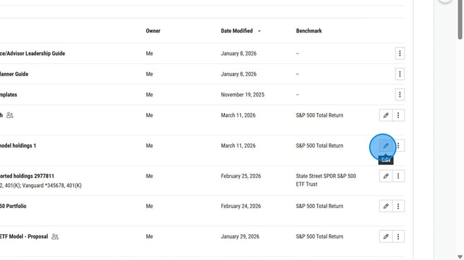 Save Model Portfolios - Step 0