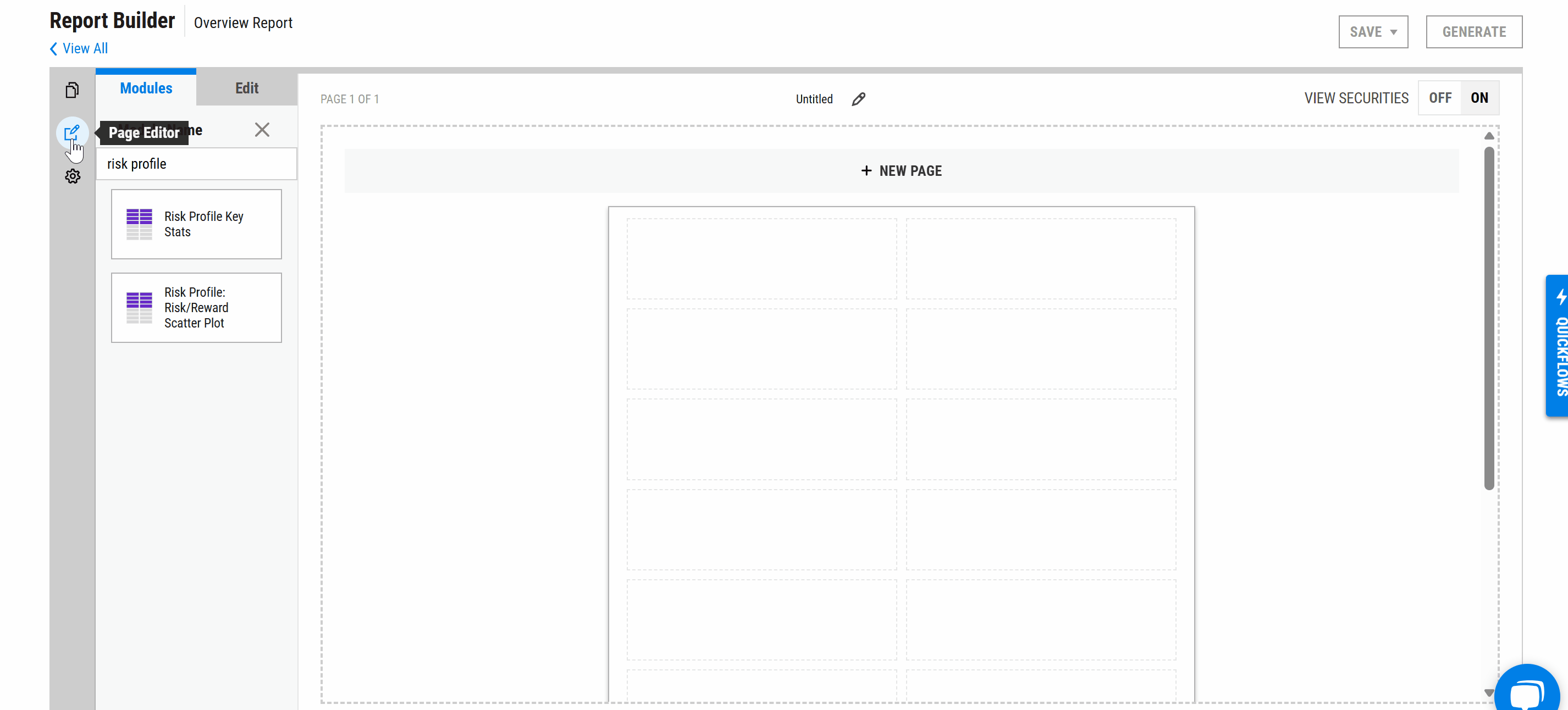 risk profiles reports